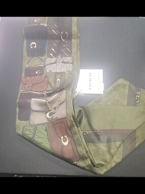 Coach Stacked Tabby Skinny Scarf